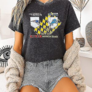 England Patriots Vs. Detroit Lions 2026 NFL Munich Game Matchup T-Shirt