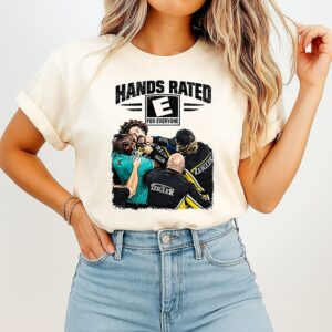 Hands Rated E For Everyone Ryan Blaney Vs Carson Hocevar Racing T-Shirt