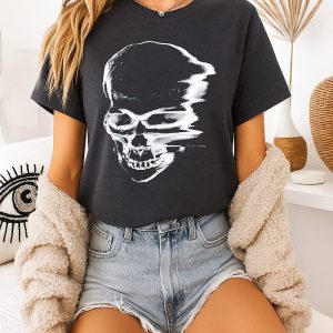 Horrible Skull Fading Effect T-Shirt