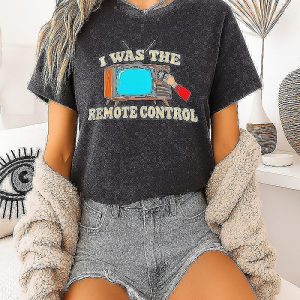 I Was The Remote Control Retro Television T-Shirt