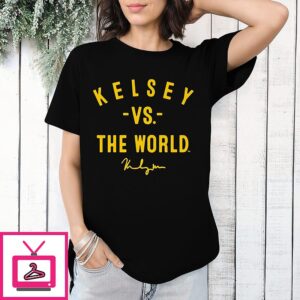 Indiana Fever Kelsey Mitchell Vs The World Wnba 2026 Signature T-Shirt