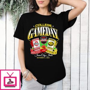 Iowa Hawkeyes Vs Ohio State Buckeyes 2026 College Gameday Iowa City Ticket T-Shirt
