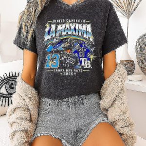 Junior Caminero La Maxima Tampa Bay Rays 2026 American League Champions T-Shirt