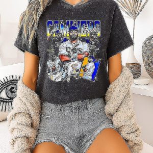Junior Caminero Tampa Bay Rays 2026 Champions Signature Player Collage T-Shirt