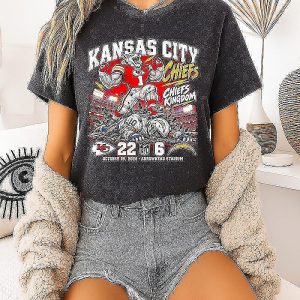 Kansas City Chiefs 22 6 Win Over Los Angeles Chargers Game Day 2026 Mascot T-Shirt