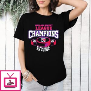 Kitchener Rangers 2026 Ontario Hockey League Champions T-Shirt