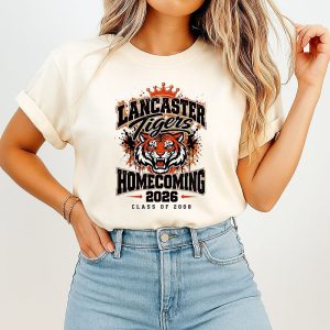 Lancaster Tigers Homecoming 2026 Class Of 2008 T-Shirt