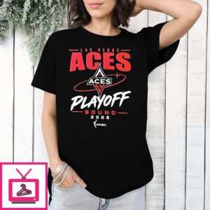 Las Vegas Aces 2026 Wnba Playoffs Bound Logo T-Shirt