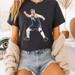 Luka Doncic Dallas Mavericks Portrait T-Shirt