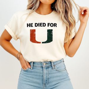 Mark Fletcher Jr He Died For U Hurricanes T-Shirt