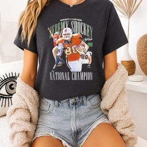 Miami Hurricanes Jeremy Shockey 2001 National Champion Rap Signature T-Shirt