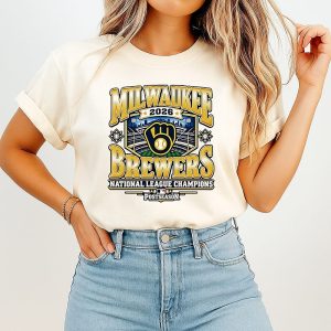 Milwaukee Brewers 2026 National League Champions Postseason T-Shirt
