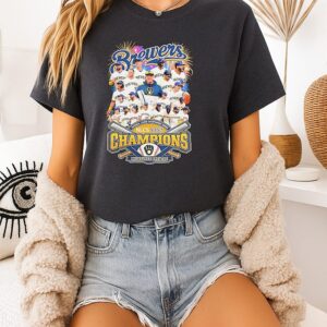 Milwaukee Brewers 2026 Nlcs Champions Player Collage T-Shirt