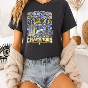 Milwaukee Brewers Baseball 2026 National League Champions Mascot T-Shirt