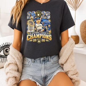 Milwaukee Brewers National League Champions 2026 Mascot T-Shirt