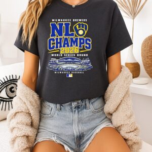 Milwaukee Brewers National League Champions 2026 World Series Bound Stadium T-Shirt