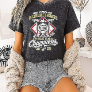 Milwaukee Brewers World Series 2026 National League Champions Eagle Crest T-Shirt