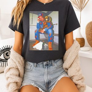 New York Knicks Jalen Brunson Drinking Wine Trophy T-Shirt