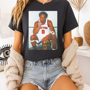 New York Knicks Og Anunoby With Trophy T-Shirt