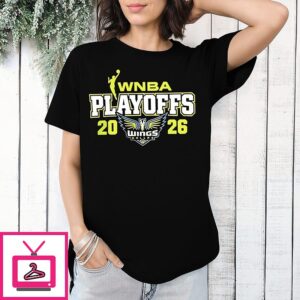 Official Dallas Wings 2026 Wnba Playoffs Logo T-Shirt