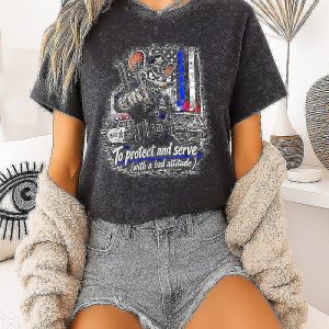 Rat Fink Police Officer To Protect And Serve T-Shirt