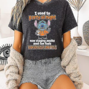 Stitch I Used To Party All Night Dangerously Ambitious T-Shirt