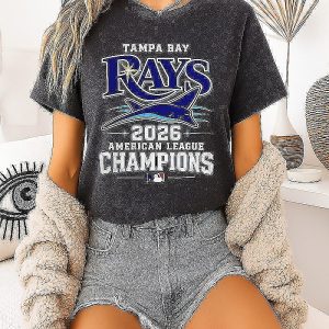 Tampa Bay Rays 2026 American League Champions Manta Ray Logo T-Shirt