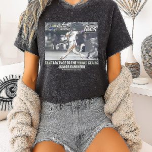 Tampa Bay Rays Junior Caminero 2026 American League Championship Series Game Frame T-Shirt