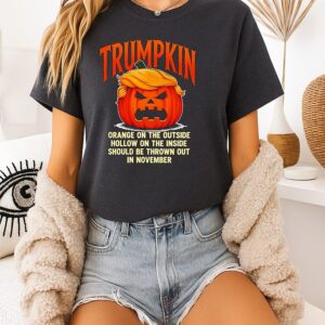 Trumpkin Orange On The Outside Hollow On The Inside Election T-Shirt