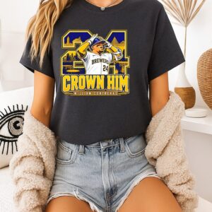 William Contreras Crown Him Milwaukee Brewers Skyline Signature T-Shirt