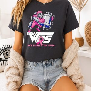 Wos Mustangs Ribbon We Fight To Win T-Shirt