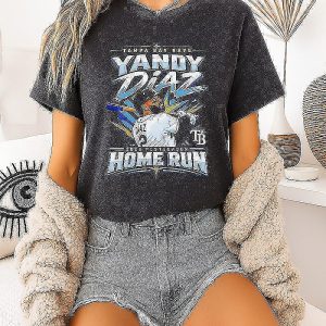 Yandy Diaz Tampa Bay Rays 2026 Postseason Home Run Batting T-Shirt